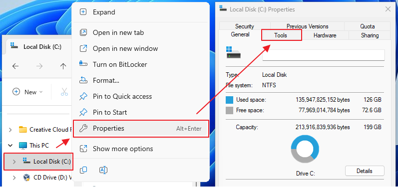 Windows Optimize and Defragment